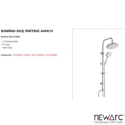Newarc Domino Krom Duş Ünitesi 440615 - 2