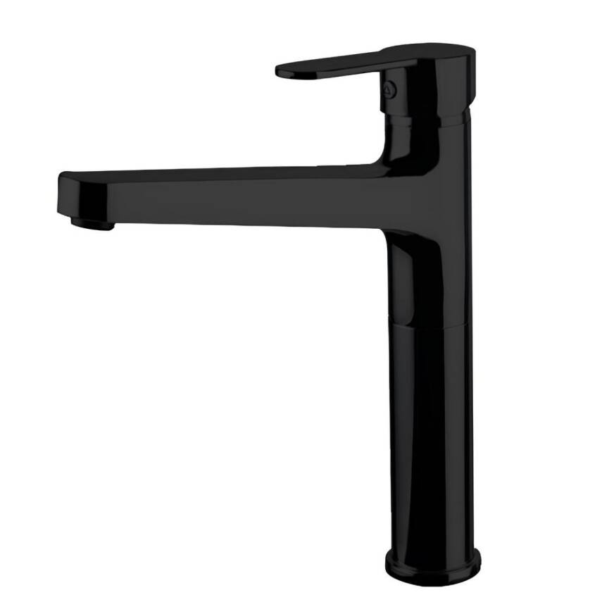 Newarc Domino Siyah Çanak Lavabo-Banyo-Eviye Bataryası 3'lü Set 971001B-971511B-971531B - 4