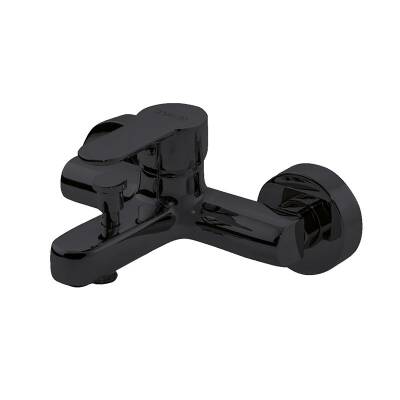 Newarc Domino Siyah Lavabo-Banyo Bataryası ve Bold Duş Ünitesi 3'lü Set 971521B-971511B-910530B - 4