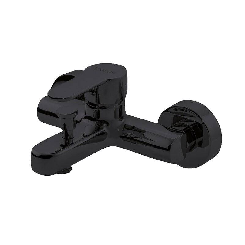 Newarc Domino Siyah Lavabo-Banyo Bataryası ve Bold Duş Ünitesi 3'lü Set 971521B-971511B-910530B - 4