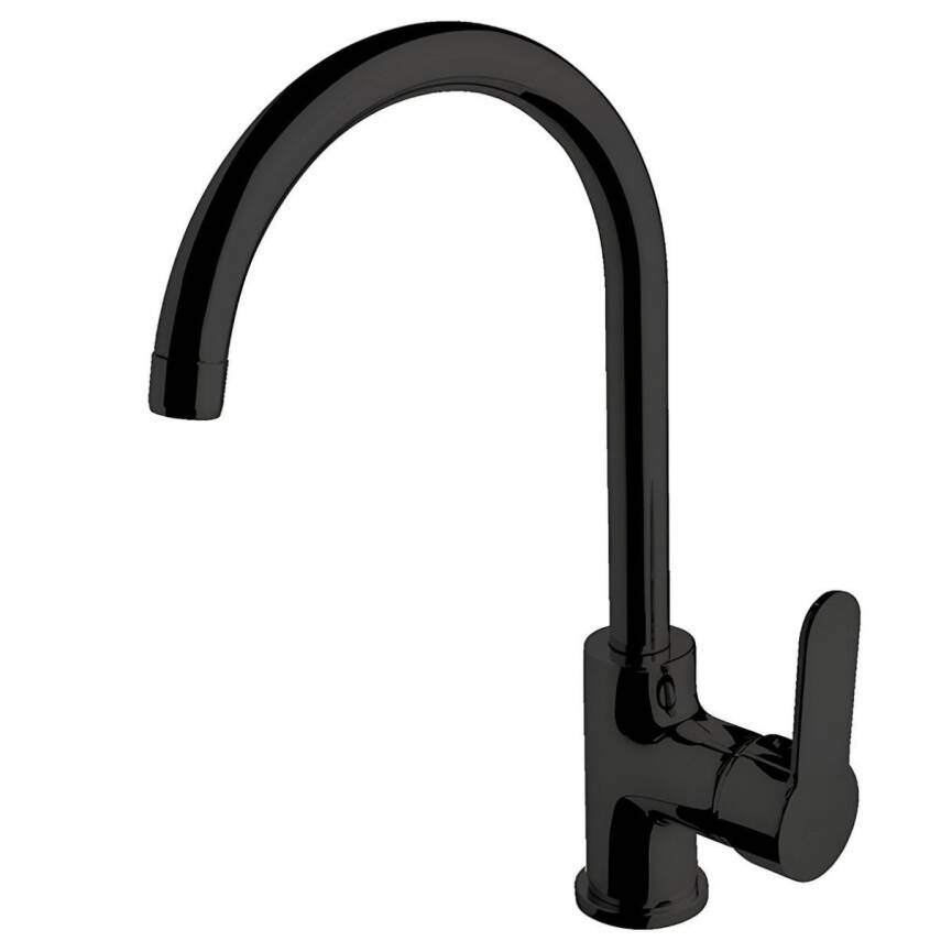 Newarc Domino Siyah Lavabo-Banyo-Eviye Bataryası 3'lü Set 971521B-971511B-971531B - 2