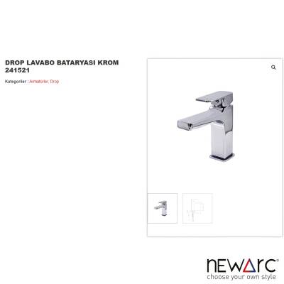Newarc Drop Krom Lavabo Bataryası 241521 - 2