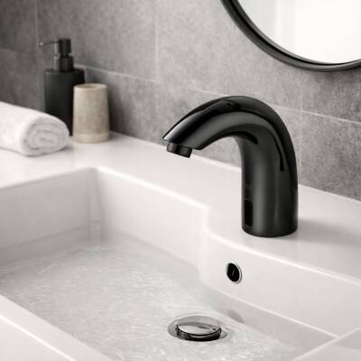 Newarc Elite Fotoselli Siyah Lavabo Bataryası 510523B - 2