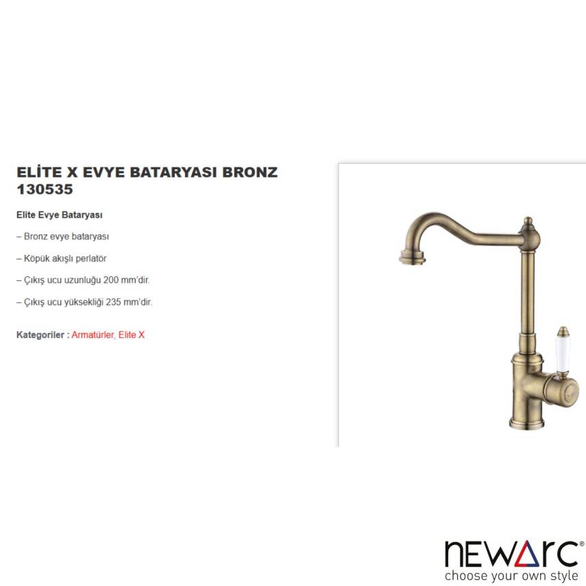 Newarc Elite X Bronz Eviye Bataryası 130535 - 3