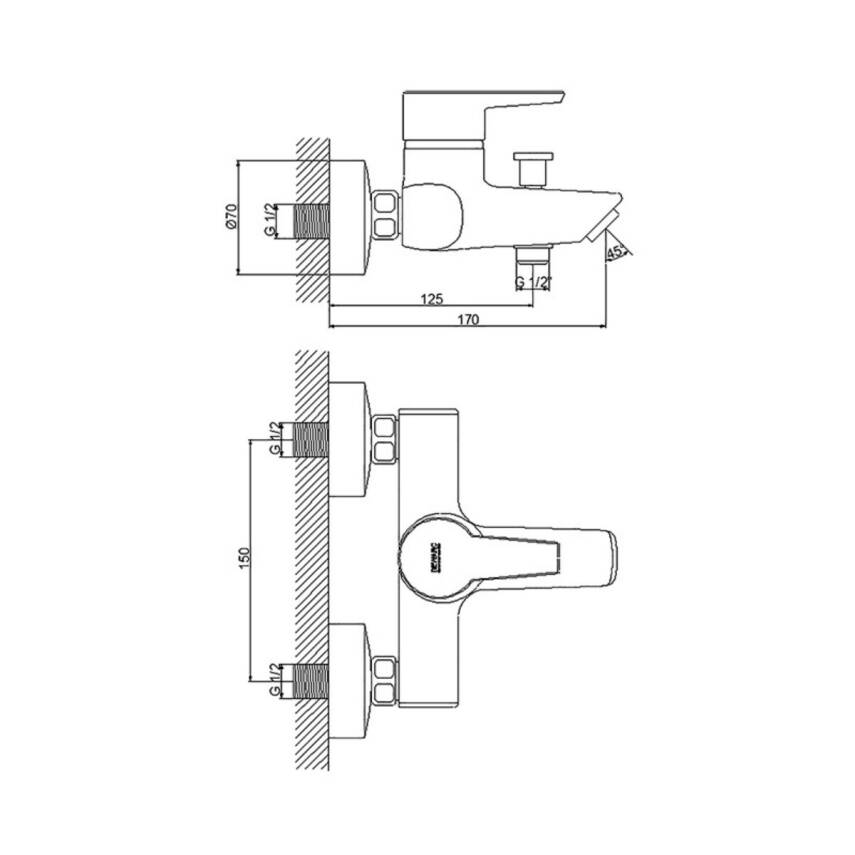 Newarc Energy Krom Banyo Bataryası 891511 - 3