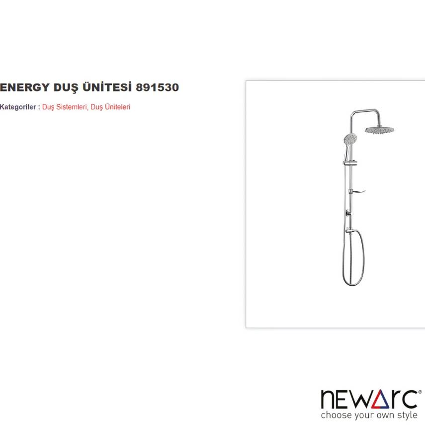 Newarc Energy Krom Duş Ünitesi 891530 - 2