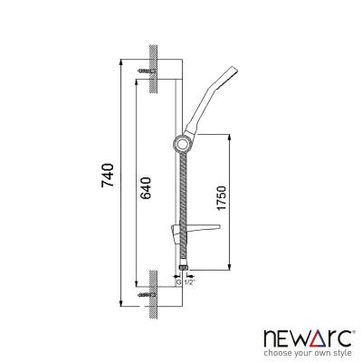 Newarc Golden Altın Banyo Üst Takımı 431600 - 2
