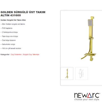 Newarc Golden Altın Banyo Üst Takımı 431600 - 3