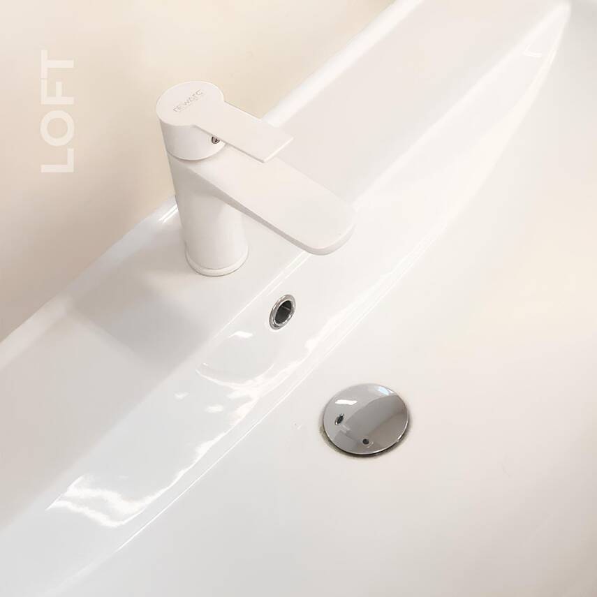 Newarc Loft Beyaz Lavabo Bataryası 921521W - 1
