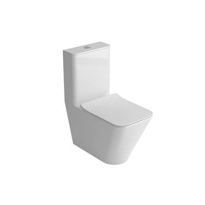Newarc Loft Kanallı Beyaz Duvara Sıfır Klozet Takımı LOF.K022, Newarc Loft Duroplast Yavaş Kapak - 4