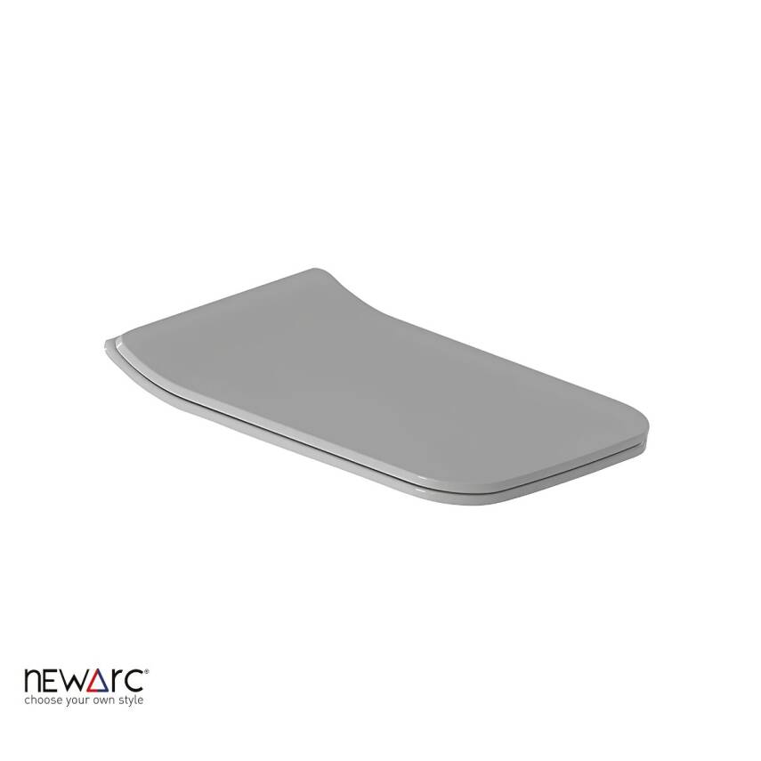 Newarc Loft Kanallı Beyaz Duvara Sıfır Klozet Takımı LOF.K022, Newarc Loft Duroplast Yavaş Kapak - 7