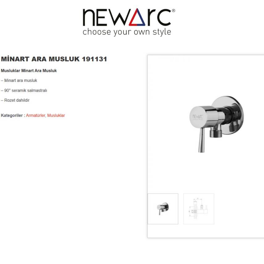 Newarc Minart Krom Ara Musluk 191131 - 3