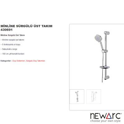 Newarc Minline Krom Banyo Üst Takımı 430691 - 2