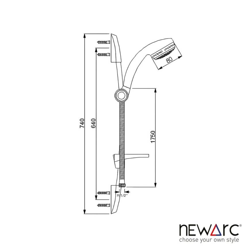 Newarc Minline Krom Banyo Üst Takımı 430691 - 3