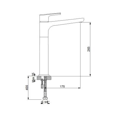 Newarc Newart Çanak Tipi Krom Lavabo Bataryası 150001N - 4