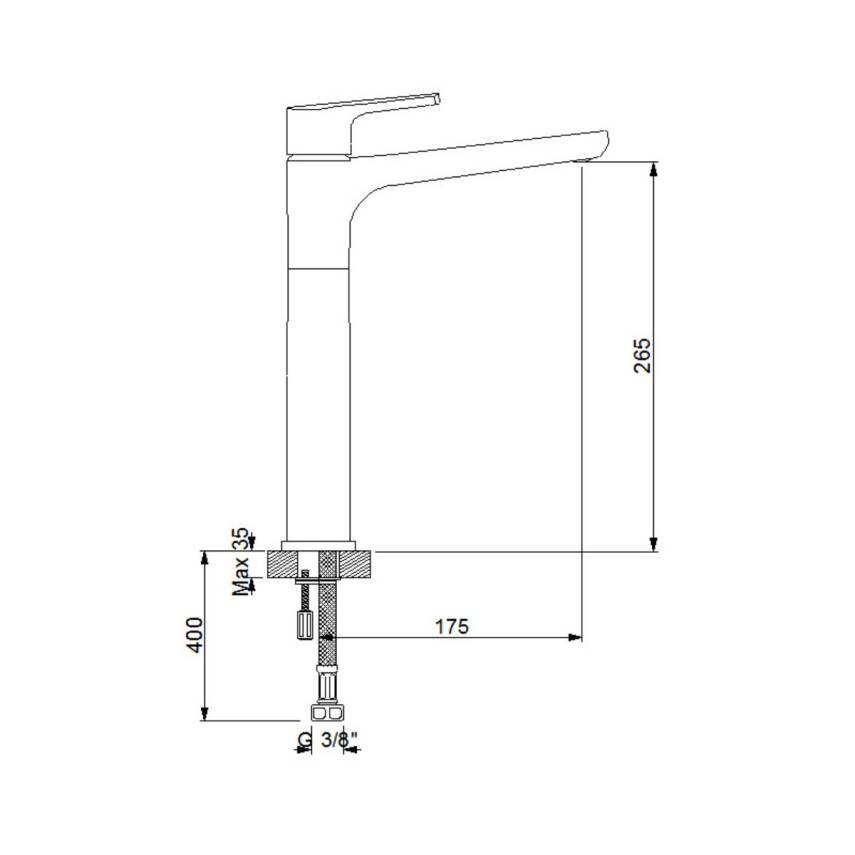 Newarc Newart Çanak Tipi Krom Lavabo Bataryası 150001N - 4