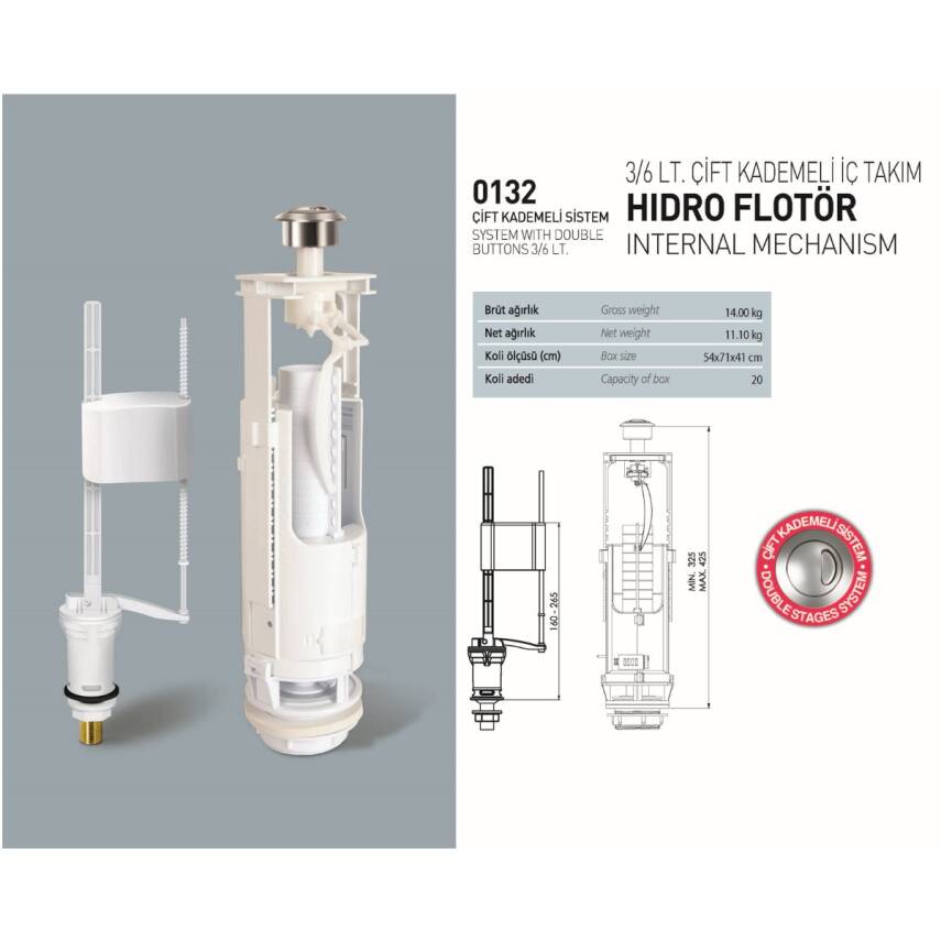 Newarc Power Kanallı Beyaz Duvara Sıfır Klozet Takımı POW.K022, Newarc Power Duroplast Yavaş Kapak - 5