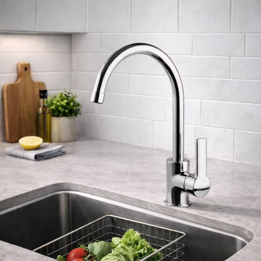 Newarc Premium Dönerli Krom Lavabo Bataryası 832581 - 2