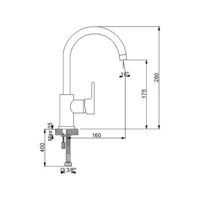 Newarc Premium Dönerli Krom Lavabo Bataryası 832581 - 3