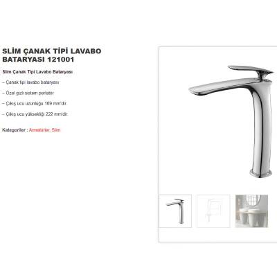Newarc Slim Çanak Tipi Krom Lavabo Bataryası 121001 - 4
