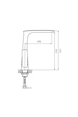 Newarc Slim Krom Çanak Lavabo-Banyo-Eviye Bataryası 3'lü Set 121001-121511-121531 - 5