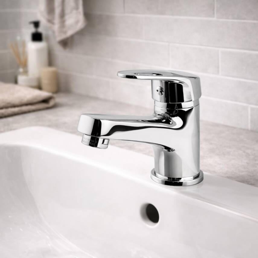 Newarc Smart Krom Tek Su Çıkışlı Yüksek Lavabo Bataryası 142521 - 2