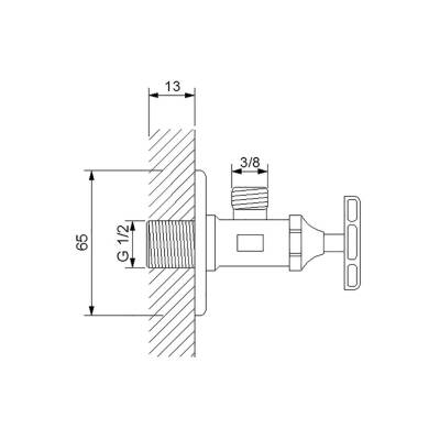 Newarc Spring Krom Başlıklı Ara Musluk 261621 - 2