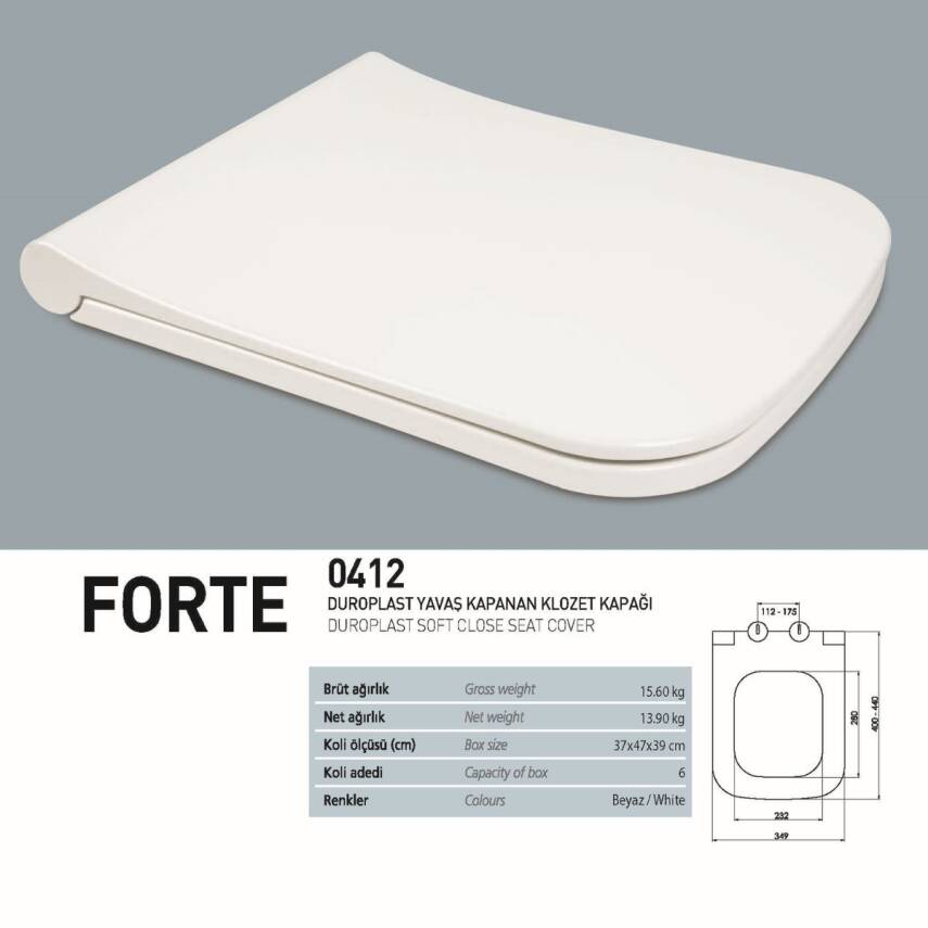 Nkp Fiesta Soft Thermoplast Yavaş Kapanan Klozet Kapağı 0341 - 2