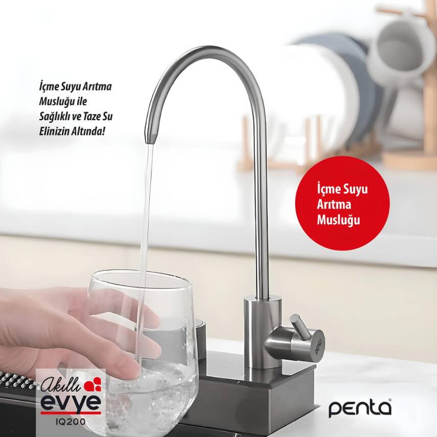 Penta Krom Akıllı Eviye IQ200 - 9