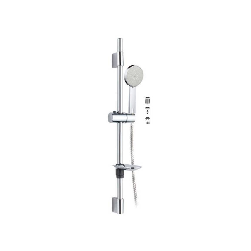 Penta Krom Sürgülü Duş Takımı 2512S - 1