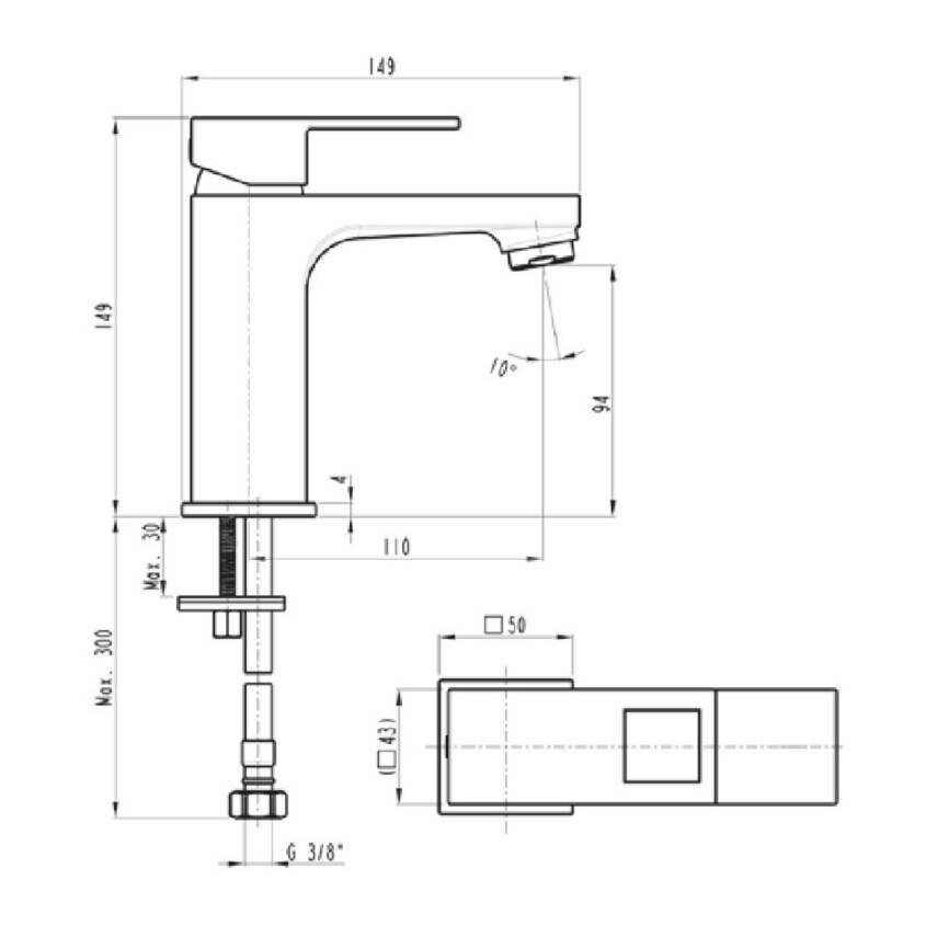 Penta Loya Krom Lavabo Bataryası 4401 - 2