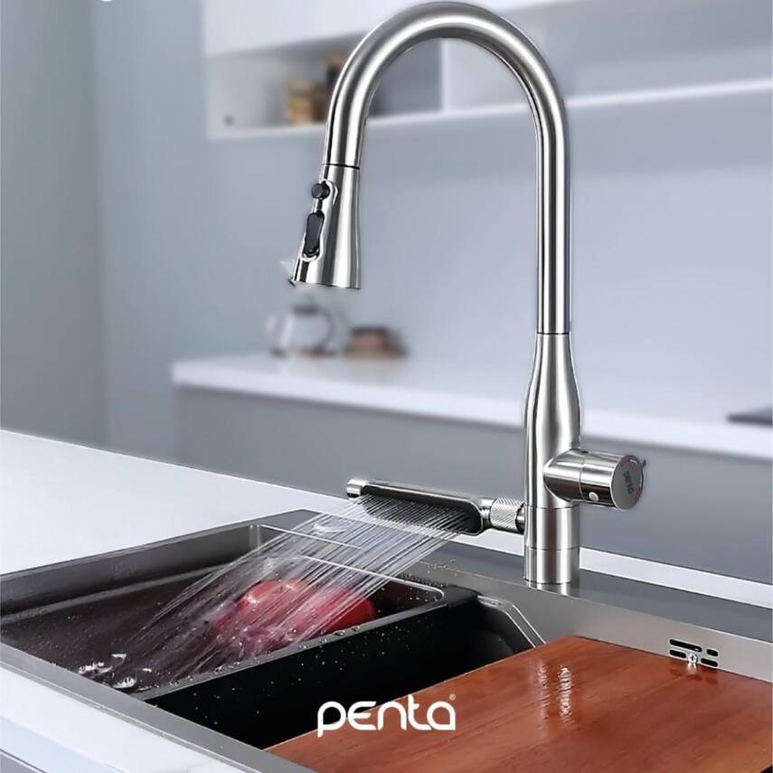 Penta Multi İçme Suyu Spiralli Krom Eviye Bataryası 1335 - 1