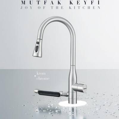 Penta Multi İçme Suyu Spiralli Krom Eviye Bataryası 1335 - 6