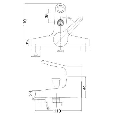 Penta Opus Krom Banyo Bataryası P304 - 2