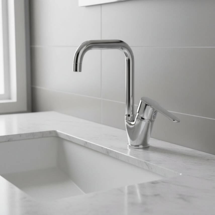 Penta Opus L Krom Yüksek Lavabo Bataryası P318 - 2