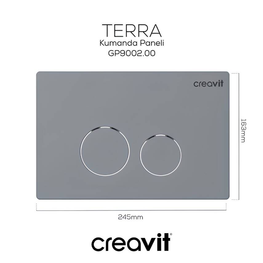 Seramiksan Ocean Beyaz Kanalsız Asma Klozet A031181H, Creavit Terra Gömme Rezervuar Seti - 5