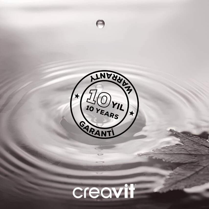 Seramiksan Ocean Beyaz Kanalsız Asma Klozet A031181H, Creavit Terra Gömme Rezervuar Seti - 8