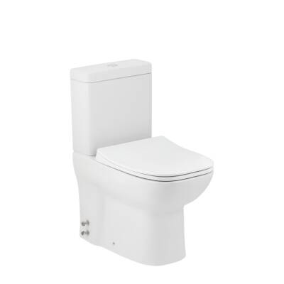 Seramiksan Petite Kanalsız Beyaz Duvara Sıfır Klozet Takımı A101101H, Seramiksan Petite Yavaş Kapak