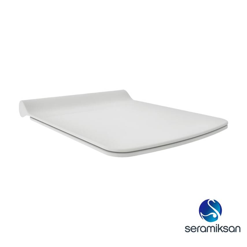 Seramiksan Silva Kanallı Beyaz Asma Klozet A041040H, Seramiksan Silva Duroplast Yavaş Kapak - 2