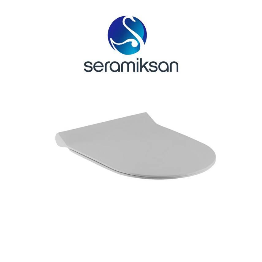 Seramiksan Terra Kanallı Beyaz Asma Klozet A011101H, Seramiksan Terra Duroplast Yavaş Kapak - 2