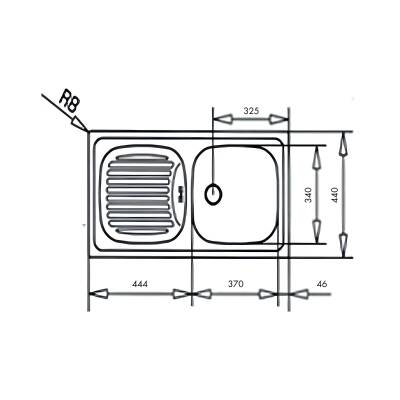 Teka EBM 45 Paslanmaz Çelik Sol Damlalıklı Eviye 40132022 - 3