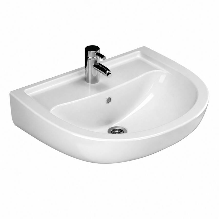 Turavit Alize Batarya Delikli Beyaz Lavabo 60x50 Cm ALZ6001 - 1