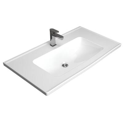 Turavit Bella Etajer Uyumlu Beyaz Lavabo 80x45 Cm BL0402 - 2