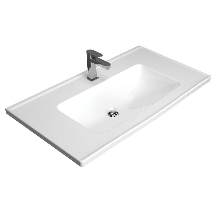 Turavit Bella Etajer Uyumlu Beyaz Lavabo 80x45 Cm BL0402 - 2