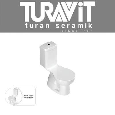 Turavit Çocuk Kanallı Beyaz Alttan Çıkışlı Klozet Takımı 1503, Turavit Yavaş Kapak - 2