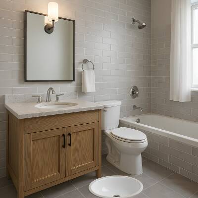 Turavit Hilton Oval Tezgâh Altı Batarya Deliksiz Beyaz Lavabo 37x47 Cm 5017 - 3