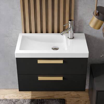 Turavit İda Dikdörtgen Etajer Uyumlu Beyaz Lavabo 28x45 Cm ID0703