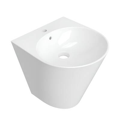 Turavit Iglo Monoblok Batarya Delikli Beyaz Lavabo IGL5910 - 6