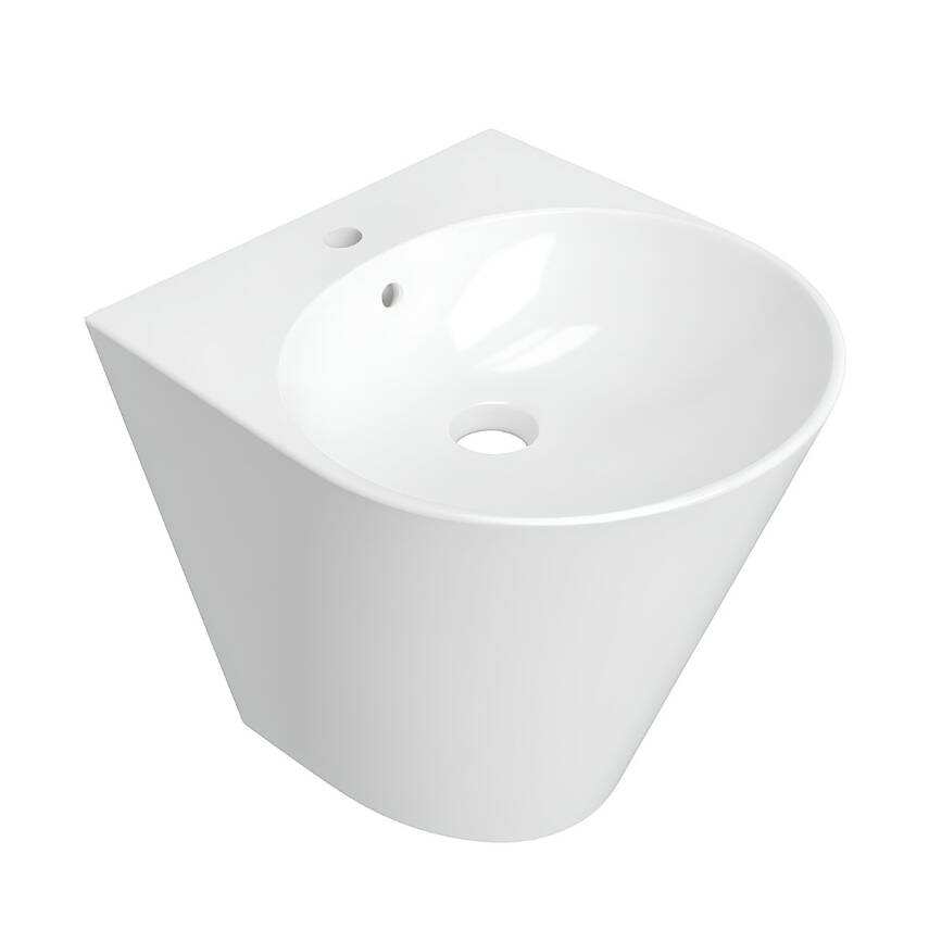 Turavit Iglo Monoblok Batarya Delikli Beyaz Lavabo IGL5910 - 6