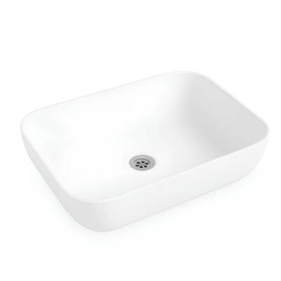 Turavit Loft Tezgâh Üstü Batarya Deliksiz Beyaz Lavabo 40x60 Cm LFT0707 - 3